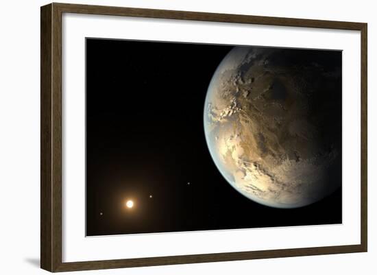 Artist's Concept of Kepler-186F Orbiting a Distant Star-null-Framed Art Print