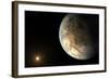 Artist's Concept of Kepler-186F Orbiting a Distant Star-null-Framed Art Print