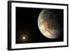 Artist's Concept of Kepler-186F Orbiting a Distant Star-null-Framed Art Print