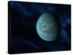 Artist's Concept of Kepler 22b, An Extrasolar Planet Found To Orbit the Habitable Zone-Stocktrek Images-Stretched Canvas