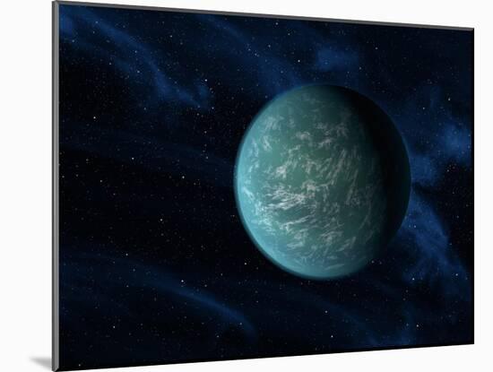 Artist's Concept of Kepler 22b, An Extrasolar Planet Found To Orbit the Habitable Zone-Stocktrek Images-Mounted Premium Photographic Print