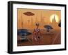 Artist's Concept of Life on Mars Long Ago-Stocktrek Images-Framed Photographic Print