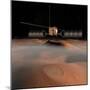 Artist's Concept of Mars Express Spacecraft in Orbit around Mars-Stocktrek Images-Mounted Photographic Print