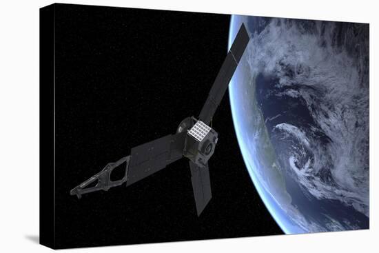 Artist's Concept of Nasa's Juno Spacecraft During its Earth Flyby Gravity Assist-null-Stretched Canvas