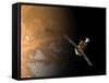 Artist's Concept of NASA's Mars Reconnaissance Orbiter-Stocktrek Images-Framed Stretched Canvas