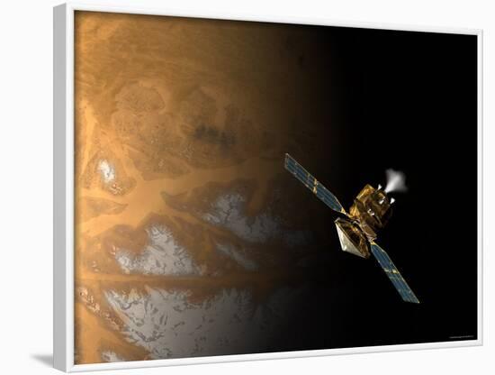 Artist's Concept of NASA's Mars Reconnaissance Orbiter-Stocktrek Images-Framed Photographic Print