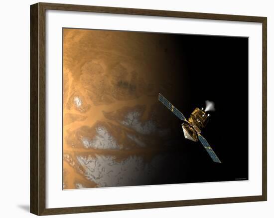 Artist's Concept of NASA's Mars Reconnaissance Orbiter-Stocktrek Images-Framed Photographic Print