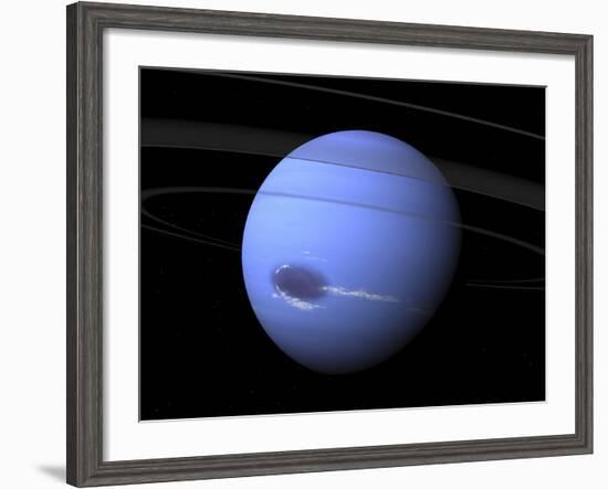 Artist's Concept of Neptune-Stocktrek Images-Framed Photographic Print