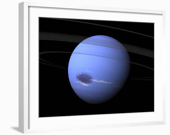 Artist's Concept of Neptune-Stocktrek Images-Framed Photographic Print