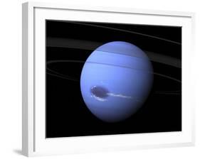 Artist's Concept of Neptune-Stocktrek Images-Framed Photographic Print