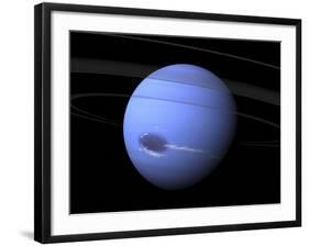 Artist's Concept of Neptune-Stocktrek Images-Framed Photographic Print