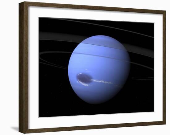 Artist's Concept of Neptune-Stocktrek Images-Framed Photographic Print