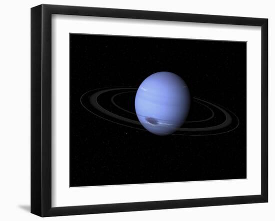 Artist's Concept of Neptune-Stocktrek Images-Framed Premium Photographic Print