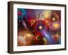 Artist's Concept of Planets and Stars Mixed Together in an Ever-Changing Nebula-Stocktrek Images-Framed Premium Photographic Print