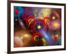 Artist's Concept of Planets and Stars Mixed Together in an Ever-Changing Nebula-Stocktrek Images-Framed Photographic Print