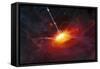 Artist's Concept of Quasars-null-Framed Stretched Canvas