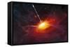 Artist's Concept of Quasars-null-Framed Stretched Canvas