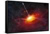Artist's Concept of Quasars-null-Framed Stretched Canvas