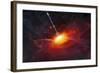 Artist's Concept of Quasars-null-Framed Art Print