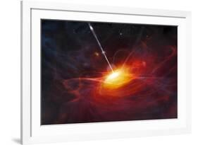 Artist's Concept of Quasars-null-Framed Art Print