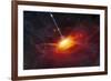 Artist's Concept of Quasars-null-Framed Art Print