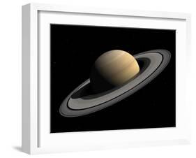 Artist's Concept of Saturn-Stocktrek Images-Framed Photographic Print