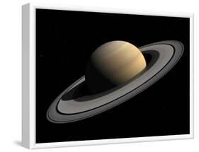 Artist's Concept of Saturn-Stocktrek Images-Framed Photographic Print