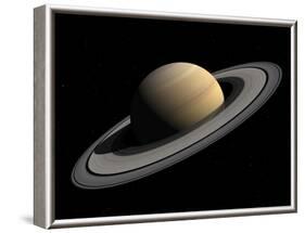 Artist's Concept of Saturn-Stocktrek Images-Framed Photographic Print