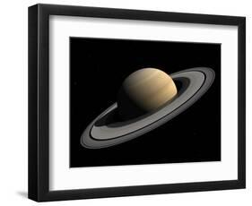 Artist's Concept of Saturn-Stocktrek Images-Framed Photographic Print