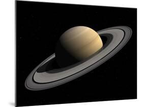 Artist's Concept of Saturn-Stocktrek Images-Mounted Photographic Print