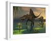 Artist's Concept of Spinosaurus-Stocktrek Images-Framed Photographic Print