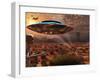 Artist's Concept of Stealth Technology Being Developed on Area 51-Stocktrek Images-Framed Photographic Print