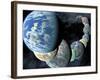 Artist's Concept of Terrestrial Worlds-Stocktrek Images-Framed Photographic Print