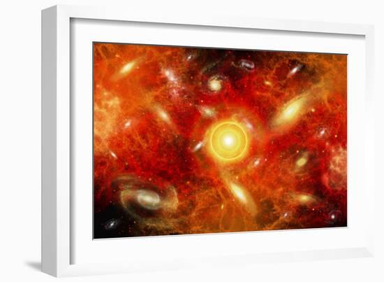 Artist's Concept of the Big Bang Theory-null-Framed Art Print