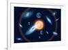 Artist's Concept of the Big Bang Theory-null-Framed Art Print