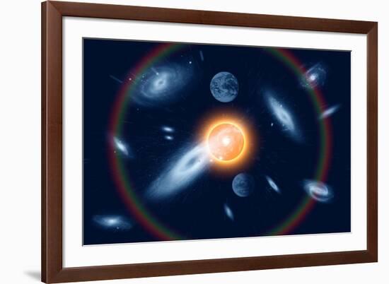 Artist's Concept of the Big Bang Theory-null-Framed Art Print