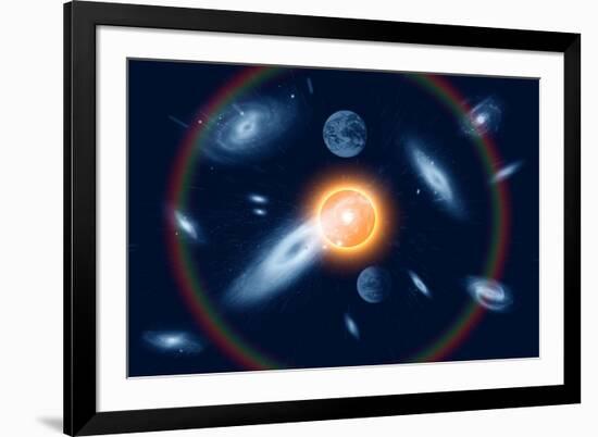 Artist's Concept of the Big Bang Theory-null-Framed Art Print