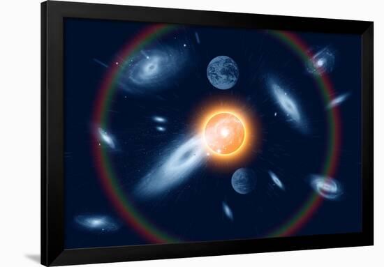 Artist's Concept of the Big Bang Theory-null-Framed Art Print