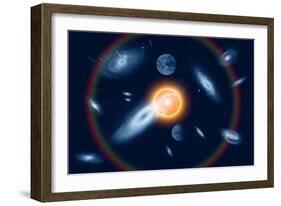 Artist's Concept of the Big Bang Theory-null-Framed Art Print