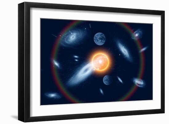 Artist's Concept of the Big Bang Theory-null-Framed Art Print