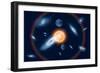 Artist's Concept of the Big Bang Theory-null-Framed Art Print