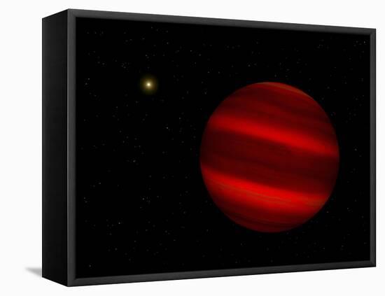 Artist's Concept of the Brown Dwarf Gliese 229 B-Stocktrek Images-Framed Stretched Canvas