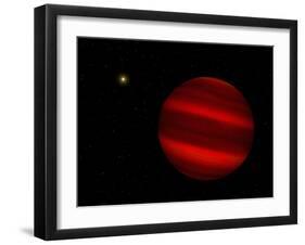 Artist's Concept of the Brown Dwarf Gliese 229 B-Stocktrek Images-Framed Photographic Print