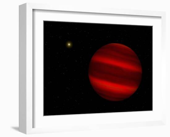 Artist's Concept of the Brown Dwarf Gliese 229 B-Stocktrek Images-Framed Photographic Print