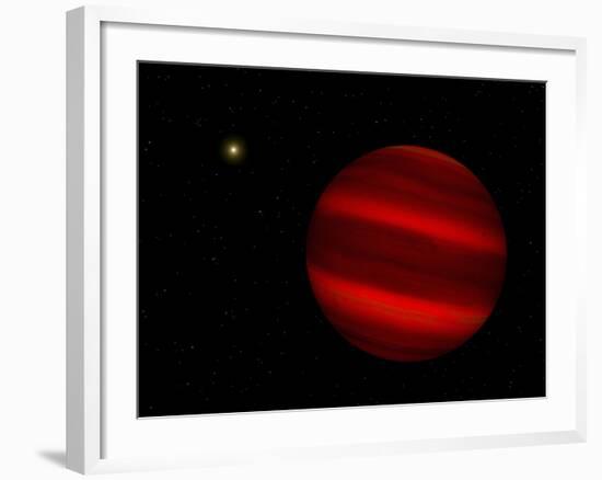 Artist's Concept of the Brown Dwarf Gliese 229 B-Stocktrek Images-Framed Photographic Print