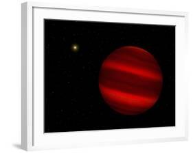 Artist's Concept of the Brown Dwarf Gliese 229 B-Stocktrek Images-Framed Photographic Print