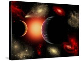 Artist's Concept of the Cosmic Wonders of the Universe-Stocktrek Images-Stretched Canvas