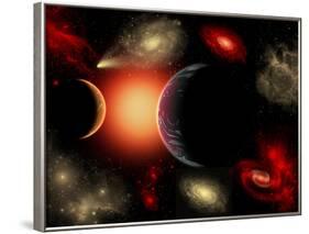 Artist's Concept of the Cosmic Wonders of the Universe-Stocktrek Images-Framed Photographic Print