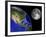 Artist's Concept of the Earth and its Moon-Stocktrek Images-Framed Photographic Print