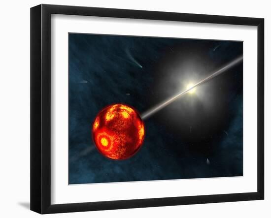 Artist's Concept of the Formation of the Solar System-Stocktrek Images-Framed Photographic Print